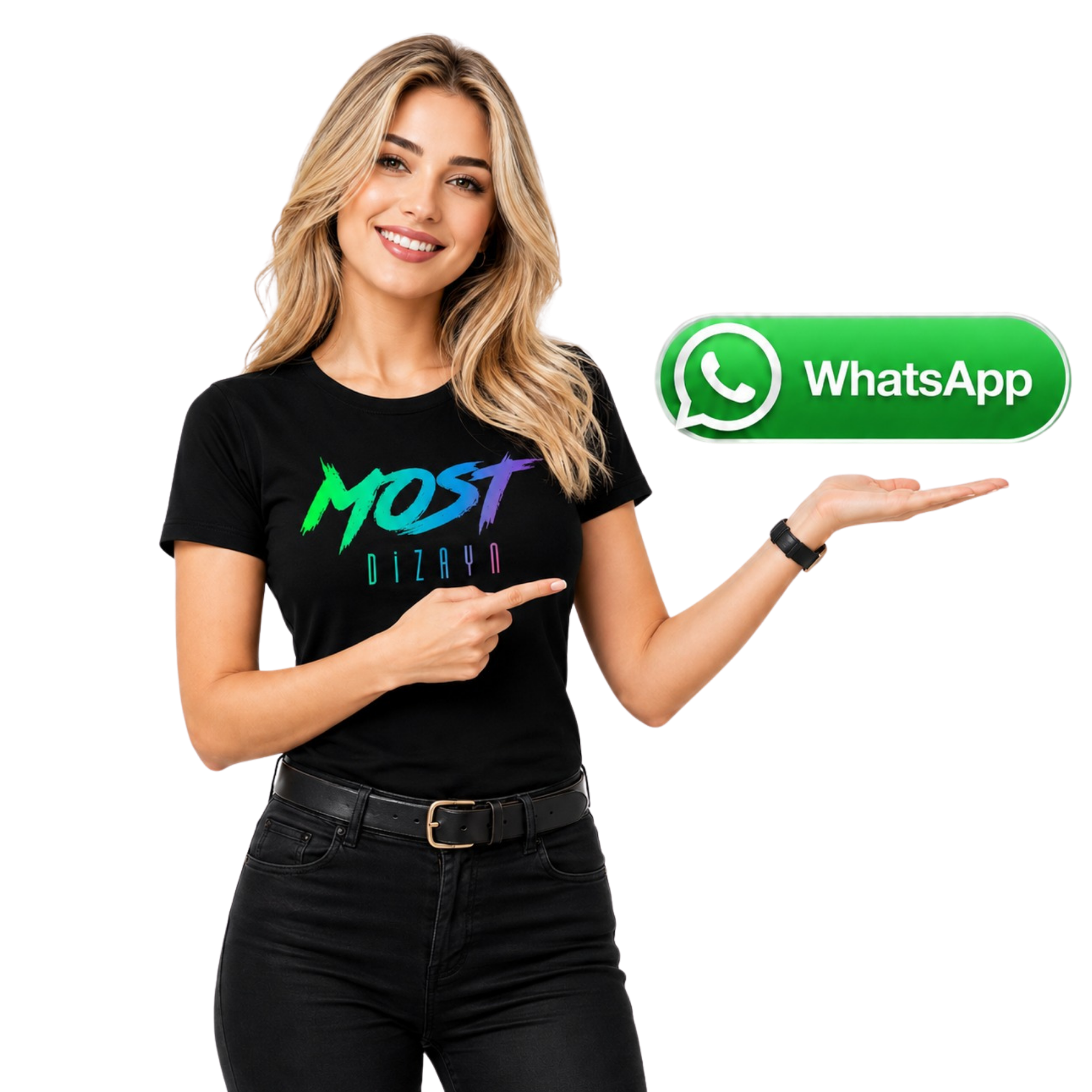 Most Dizayn WhatsApp İletişim Kadın Görseli