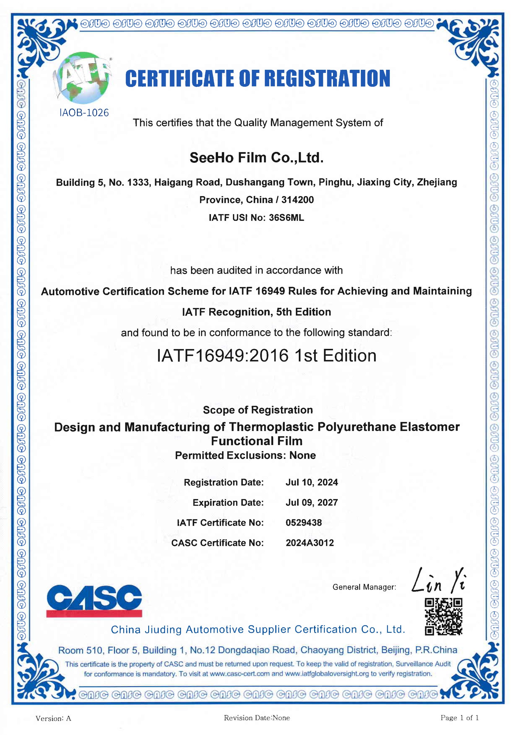 ISO 14001 Belgesi